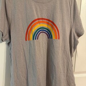 Sonoma Gray T-Shirt with Colorful Rainbow
